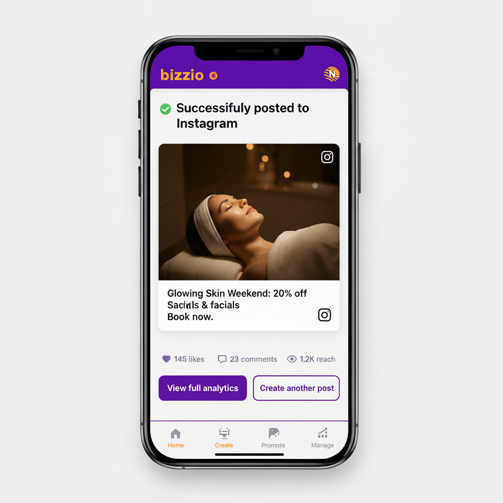 Step 3: Posted to social media